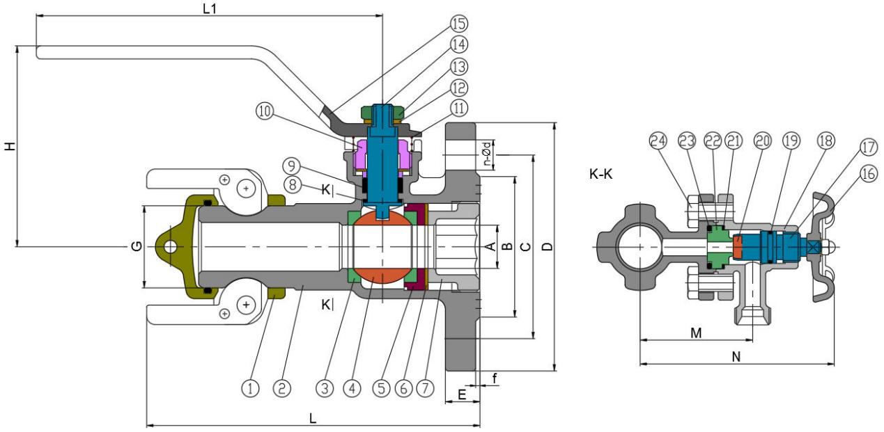 Tank Lorry Ball Valve Series 1 (PN25)