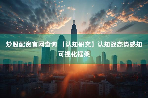 炒股配资官网查询 【认知研究】认知战态势感知可视化框架